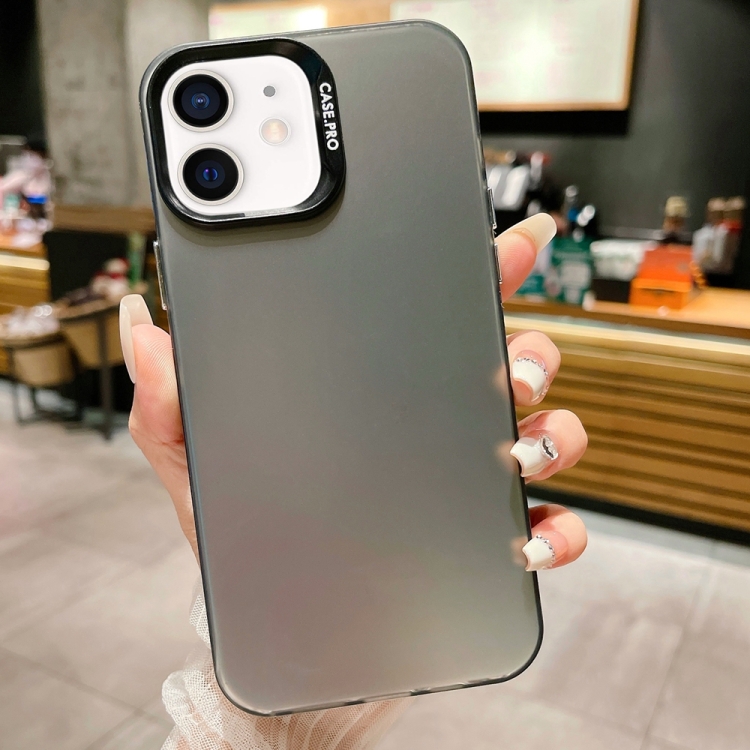 

For iPhone 11 IMD Colorful Gradient Acrylic Phone Case(Black)