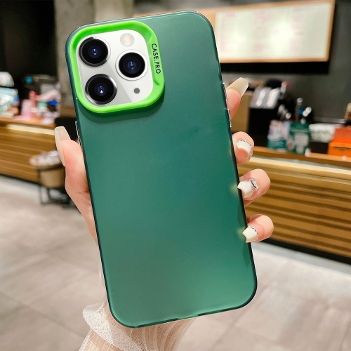 

For iPhone 11 Pro IMD Colorful Gradient Acrylic Phone Case(Green)