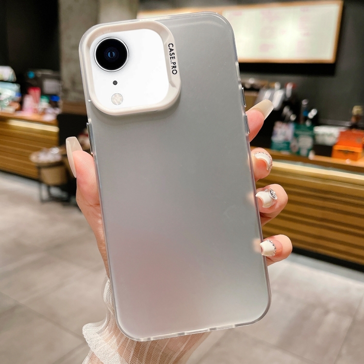 

For iPhone XR IMD Colorful Gradient Acrylic Phone Case(Silver)
