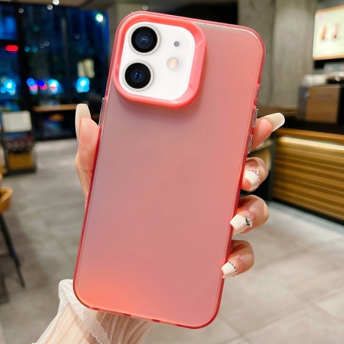 

For iPhone 11 IMD Colorful Gradient PC + Acrylic Phone Case(Pink)