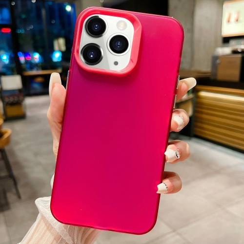 

For iPhone 11 Pro IMD Colorful Gradient PC + Acrylic Phone Case(Rose Red)