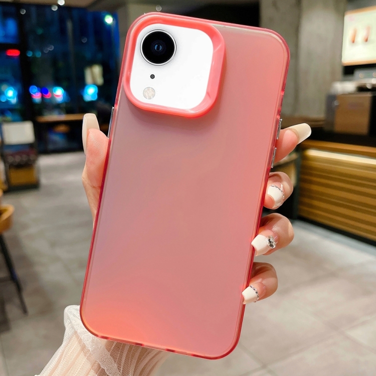 

For iPhone XR IMD Colorful Gradient PC + Acrylic Phone Case(Pink)