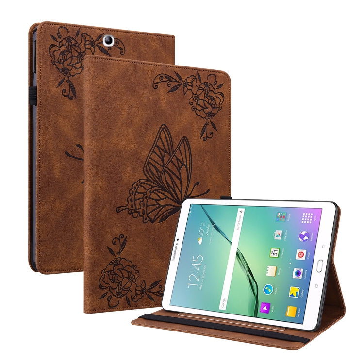 For Samsung Galaxy Tab S2 T810 T815 Butterfly Flower Embossed