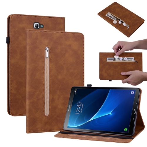 Custodia per tablet in pelle con cerniera in tinta unita per Samsung Galaxy  Tab A 10.1