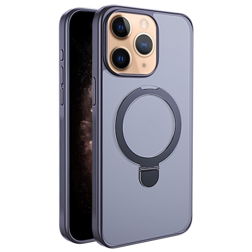 

For iPhone 11 Pro Max Multifunctional MagSafe Holder Phone Case(Grey)