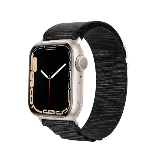 

For Apple Watch Series 9 41mm DUX DUCIS GS Series Nylon Loop Watch Band(Black)