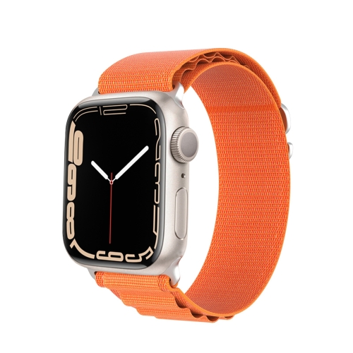 

For Apple Watch Series 9 41mm DUX DUCIS GS Series Nylon Loop Watch Band(Orange)