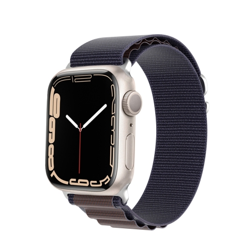 For Apple Watch Series 9 45mm DUX DUCIS GS Series Nylon Loop Watch Band(Indigo Blue)