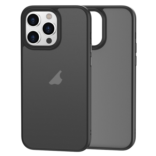 

For iPhone 15 Pro Brilliant Series Micro-frosted Anti-fingerprint PC Phone Case(Black)