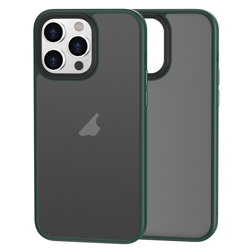 

For iPhone 15 Pro Brilliant Series Micro-frosted Anti-fingerprint PC Phone Case(Green)