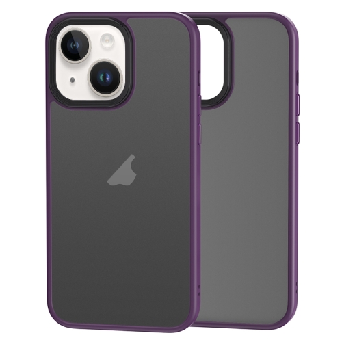 

For iPhone 15 Plus Brilliant Series Micro-frosted Anti-fingerprint PC Phone Case(Purple)