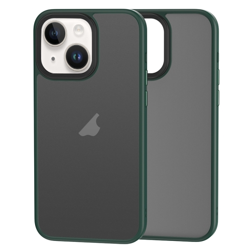 

For iPhone 15 Brilliant Series Micro-frosted Anti-fingerprint PC Phone Case(Green)