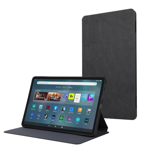 

For Amazon Fire Max 11 TPU Flip Tablet Protective Leather Case(Black)