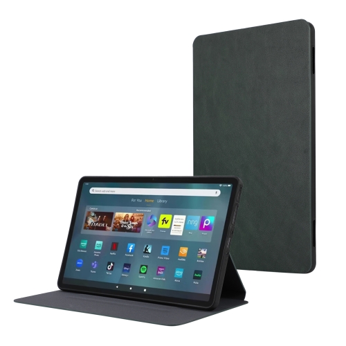 

For Amazon Fire Max 11 TPU Flip Tablet Protective Leather Case(Green)