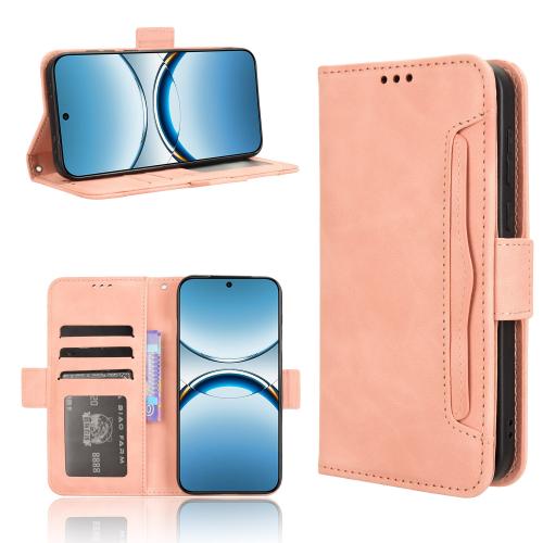 

For OPPO Find X8 Skin Feel Calf Texture Card Slots Leather Phone Case(Pink)