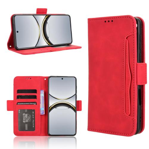 

For OPPO Find X8 Pro Skin Feel Calf Texture Card Slots Leather Phone Case(Red)