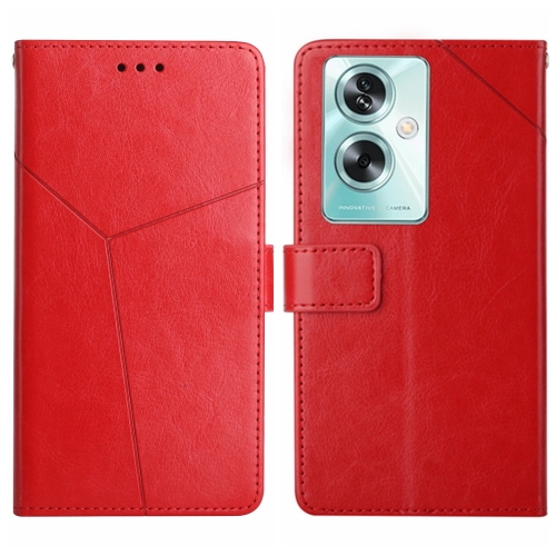 

For OPPO A79 5G Y-shaped Pattern Flip Leather Phone Case(Red)