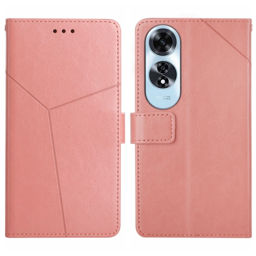 

For OPPO A60 4G Y-shaped Pattern Flip Leather Phone Case(Pink)