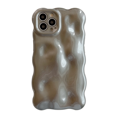 

For iPhone 13 Pro Wave Bubbles TPU Phone Case(Grey)