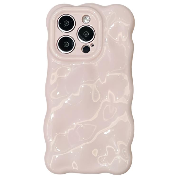 

For iPhone 13 Pro Max Wave Bubbles TPU Phone Case(Baby Pink)