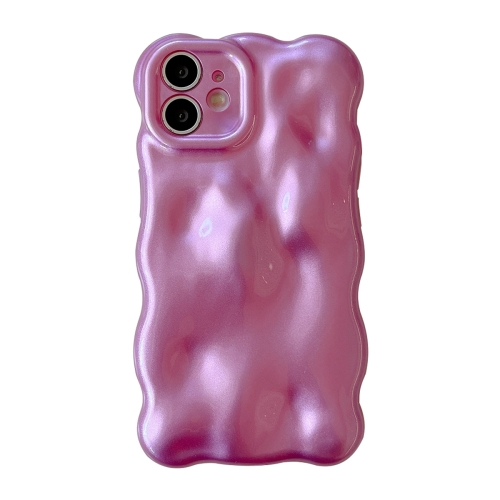 

For iPhone 12 Wave Bubbles TPU Phone Case(Pearlescent Purple)