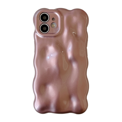 

For iPhone 11 Wave Bubbles TPU Phone Case(Pearlescent Brown)