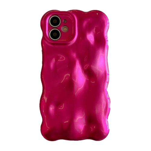 

For iPhone 11 Wave Bubbles TPU Phone Case(Red)