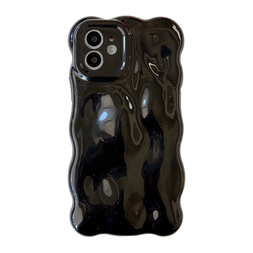 

For iPhone 11 Wave Bubbles TPU Phone Case(Pearlescent Black)