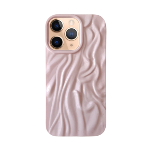 

For iPhone 11 Pro Max Wrinkle Gradient Oily Feel TPU Phone Case(Pink)