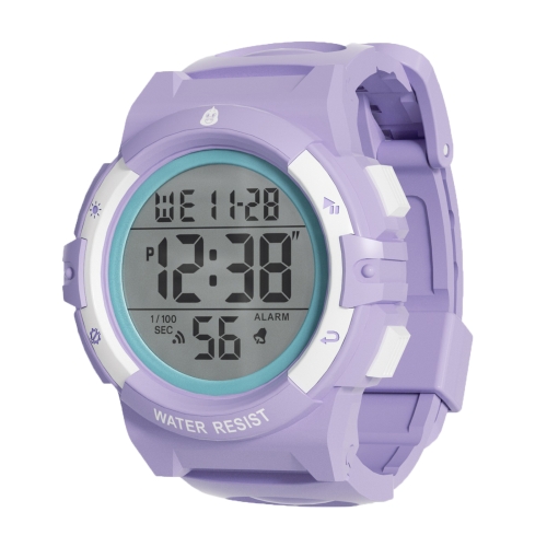 

SPOVAN K01 Women Children LED Luminous Waterproof Electronic Sports Watch(Purple)