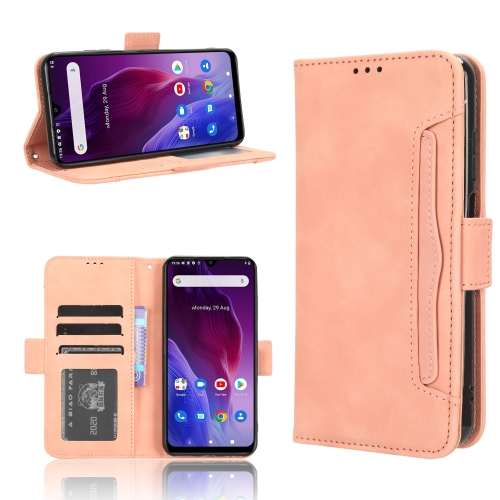 

For Cubot P60 Skin Feel Calf Texture Card Slots Leather Phone Case(Pink)