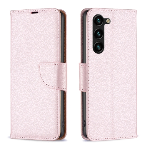 

For Samsung Galaxy S24+ 5G Litchi Texture Pure Color Flip Leather Phone Case(Rose Gold)