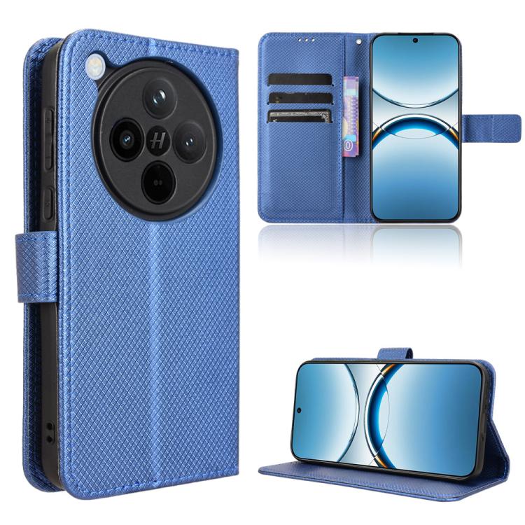 

For OPPO Find X8 Diamond Texture Leather Phone Case(Blue)