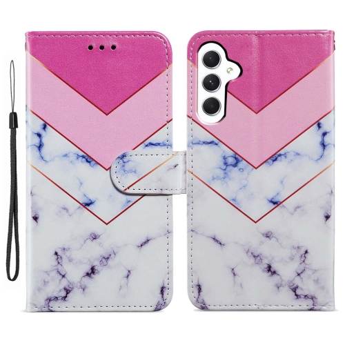 

For Samsung Galaxy S23 FE 5G Colored Drawing Leather Phone Case(Smoke Marble)