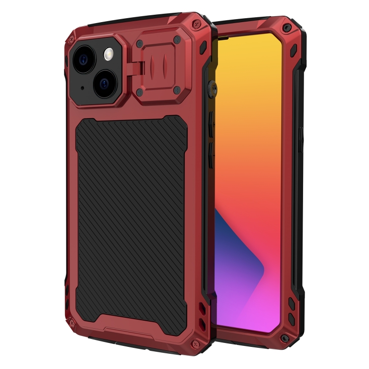 

For iPhone 14 LK MagSafe Shockproof Life Waterproof Dustproof Metal Phone Case(Red)