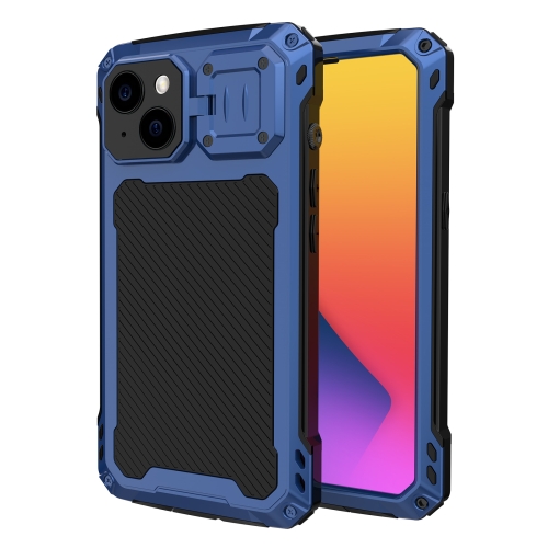 

For iPhone 14 LK MagSafe Shockproof Life Waterproof Dustproof Metal Phone Case(Blue)