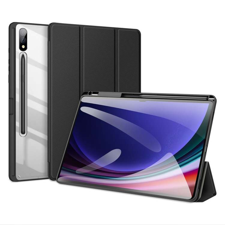 

For Samsung Galaxy Tab S10+ DUX DUCIS TOBY Series Antiskid Leather Tablet Case with Sleep / Wake-up Function(Black)