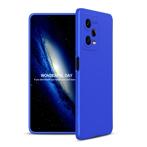 

For Xiaomi Redmi Note 12 Pro 5G Global GKK Three Stage Splicing Full Coverage PC Phone Case(Blue)