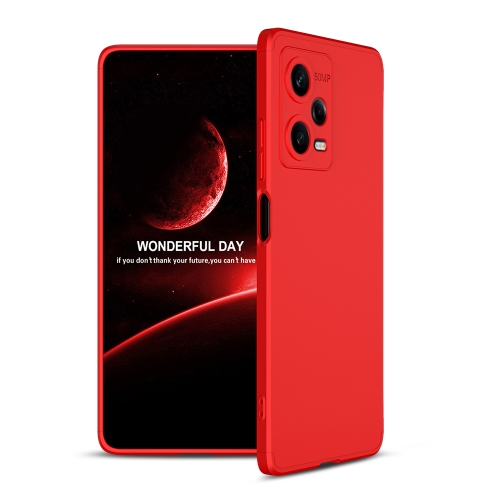 

For Xiaomi Redmi Note 12 Pro 5G Global GKK Three Stage Splicing Full Coverage PC Phone Case(Red)