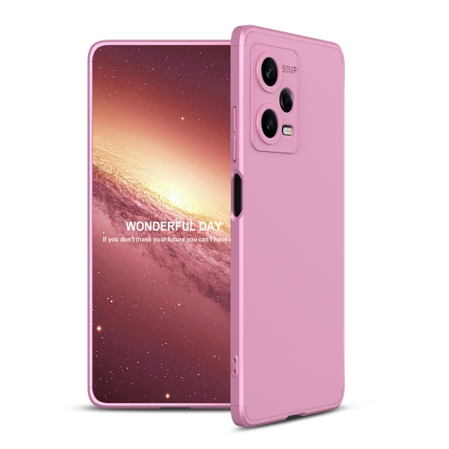

For Xiaomi Redmi Note 12 Pro 5G Global GKK Three Stage Splicing Full Coverage PC Phone Case(Rose Gold)