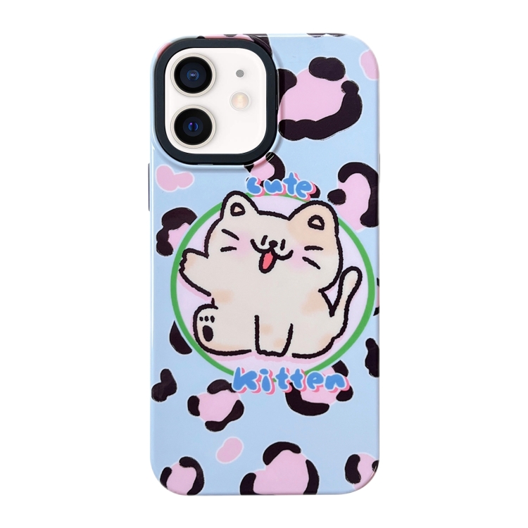 

For iPhone 12 2 in 1 PC + TPU Shockproof Phone Case(Kitty)
