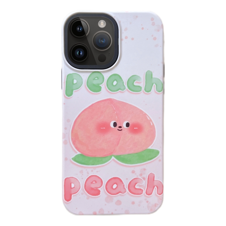 For iPhone 12 Pro Max in PC TPU Shockproof Phone Case(Peach)