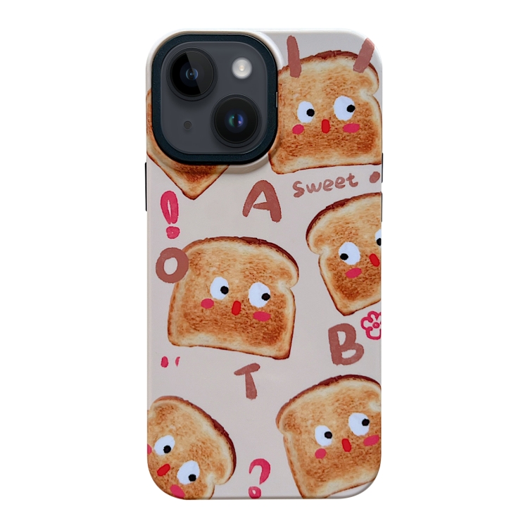 

For iPhone 13 2 in 1 PC + TPU Shockproof Phone Case(Bread)