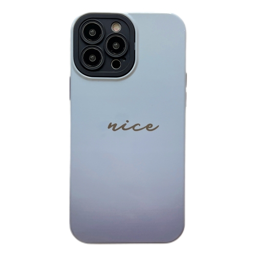 

For iPhone 13 Pro 2 in 1 PC + TPU Shockproof Phone Case(Gradient Light Blue)