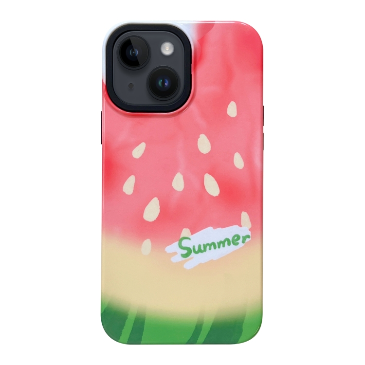 

For iPhone 14 2 in 1 PC + TPU Shockproof Phone Case(Watermelon)