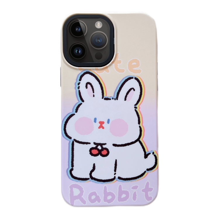 

For iPhone 14 Pro Max 2 in 1 PC + TPU Shockproof Phone Case(Rabbit)