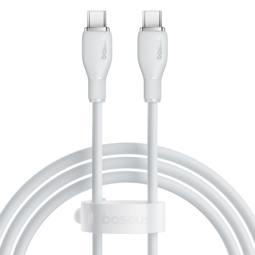 

Baseus Pudding Series 100W Type-C to Type-C Fast Charging Data Cable, Length:1.2m(White)