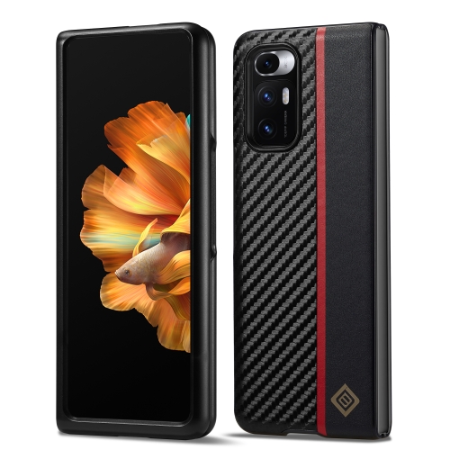 For Xiaomi Mi Mix Fold LC.IMEEKE 3 in 1 Carbon Fiber Texture Shockproof Phone Case(Black)