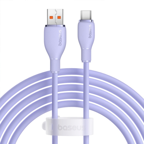 

Baseus Pudding Series 100W USB to Type-C Fast Charging Data Cable, Length:2m(Purple)