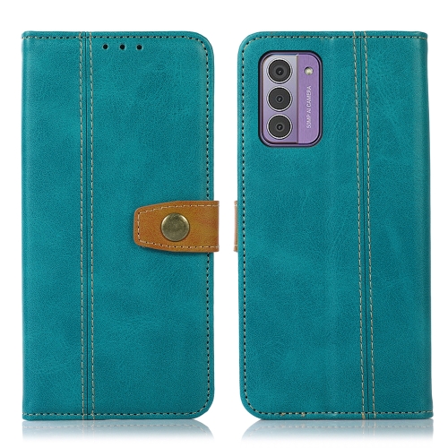 

For Nokia G42 5G Stitching Thread Calf Texture Leather Phone Case(Light Green)